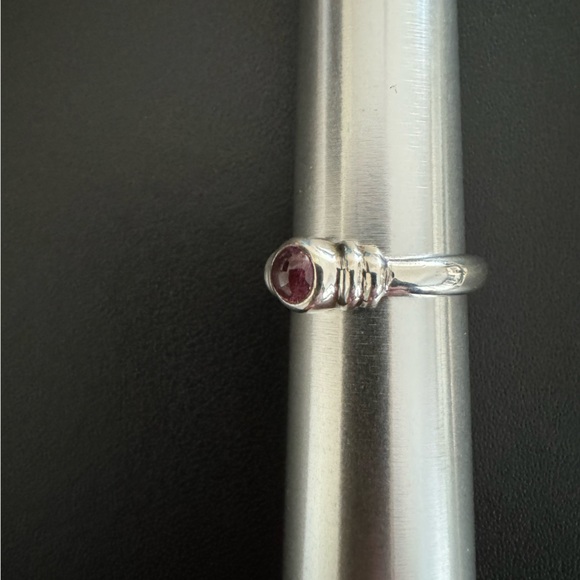 Sterling Silver Pink Tourmaline Ring - Picture 7 of 9